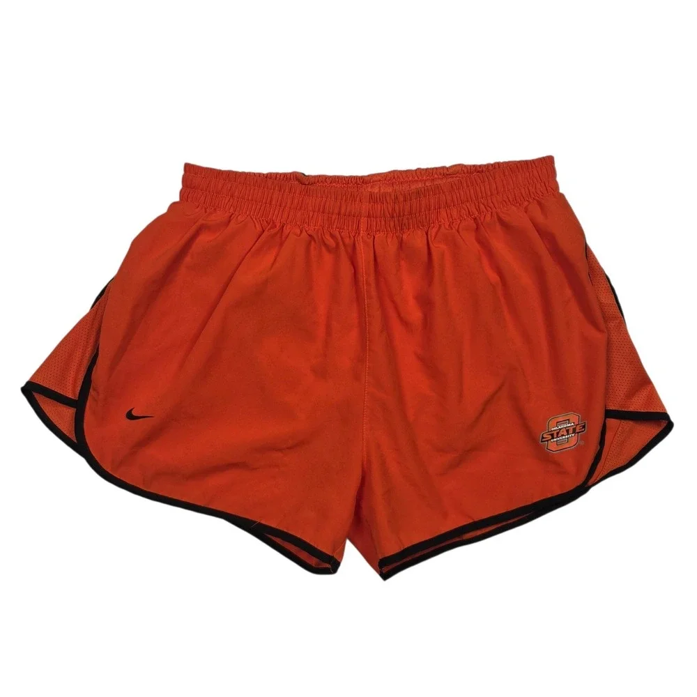 Vintage Y2K Nike Team Oklahoma State OSU Cowboys Tempo Shorts Women's L Orange